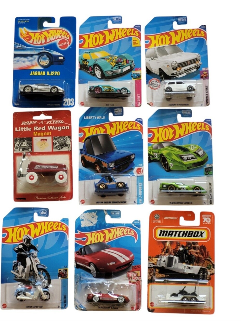 (#2)(Lot Of 9) Assorted New Sealed Hot Wheels/ Matchbox/ Other/ Die-Cast Bundle.
